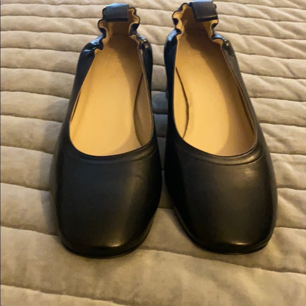 Everlane black mid-heels; size 10, never worn